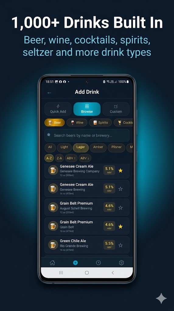 1000+ drinks database